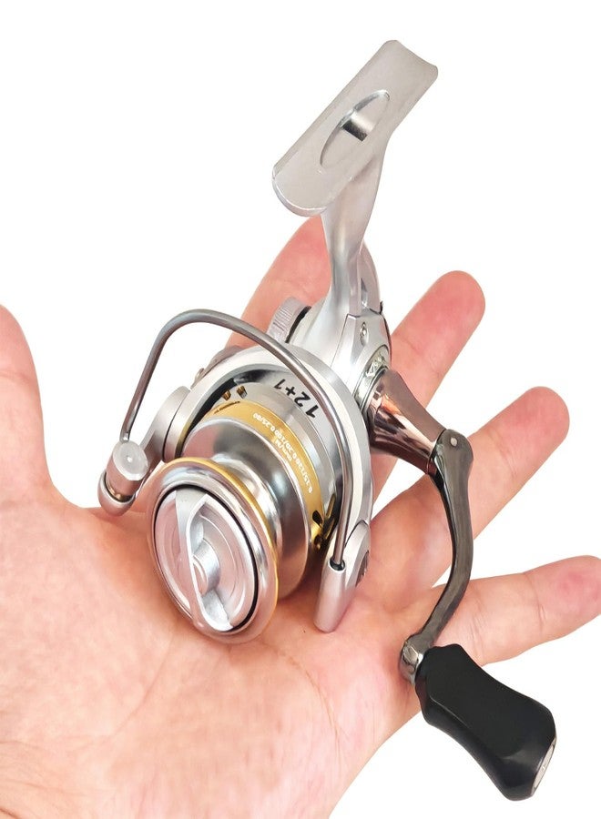 EMMRAGNO Compact Small Spinning Reels, Size 800 is Perfect for Ice Fishing and Freshwater Fishing, Up to 18.8 Max Drag, 5.2:1 Gear Ratio, Ultra Smooth Powerful, CNC Aluminum Spool, 12+1 BB Light Weight - Image 1