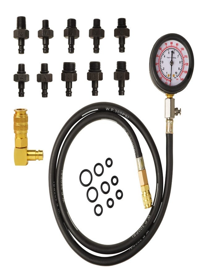 ZJERYL GULL Oil Pressure Tester Tool, Oil Pressure Gauge kit, 0-140 PSI PressureTestDiagnostic Tools, Engine Oil Pressure Tester Tool kit, for car Truck - Image 2