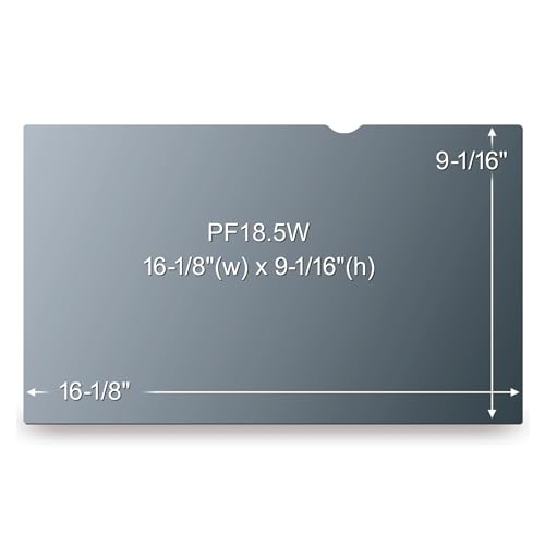 3M Frameless Blackout Privacy Filter for 18.5" Widescreen Flat Panel Monitor, 16:9 Aspect Ratio - Image 4