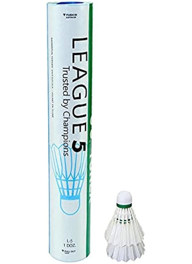 Yonex - League 5 Duck Feather Shuttlecock -3 - Image 1