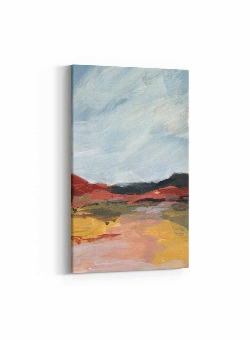 لوحة كانفاس على إطار خشبي، تصميم فن تجريدي لمنظر جمالى ملون، للمنزل، غرفة المعيشة، المكتب، الديكور - Image 1