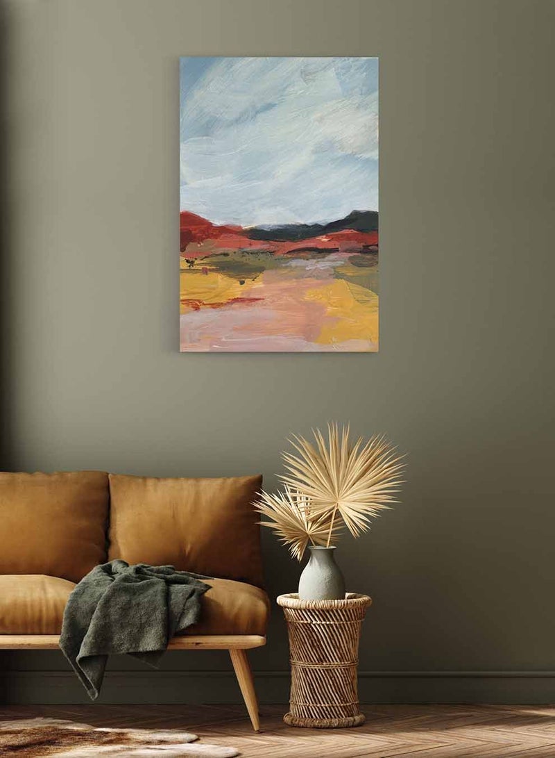 لوحة كانفاس على إطار خشبي، تصميم فن تجريدي لمنظر جمالى ملون، للمنزل، غرفة المعيشة، المكتب، الديكور - Image 2
