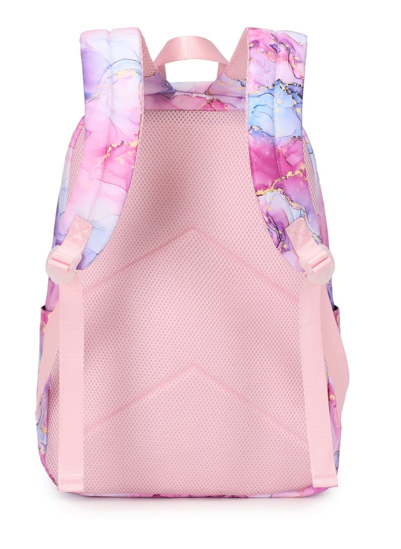Loquat - Sweet Printed Schoolbag Fashionable Two-Piece Backpack For Girls - Image 1