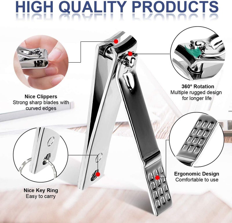 ALKAYAN Manicure Set Pedicure Kit Professional 19 Pcs Nail Clipper for Men & Women St... - Image 2