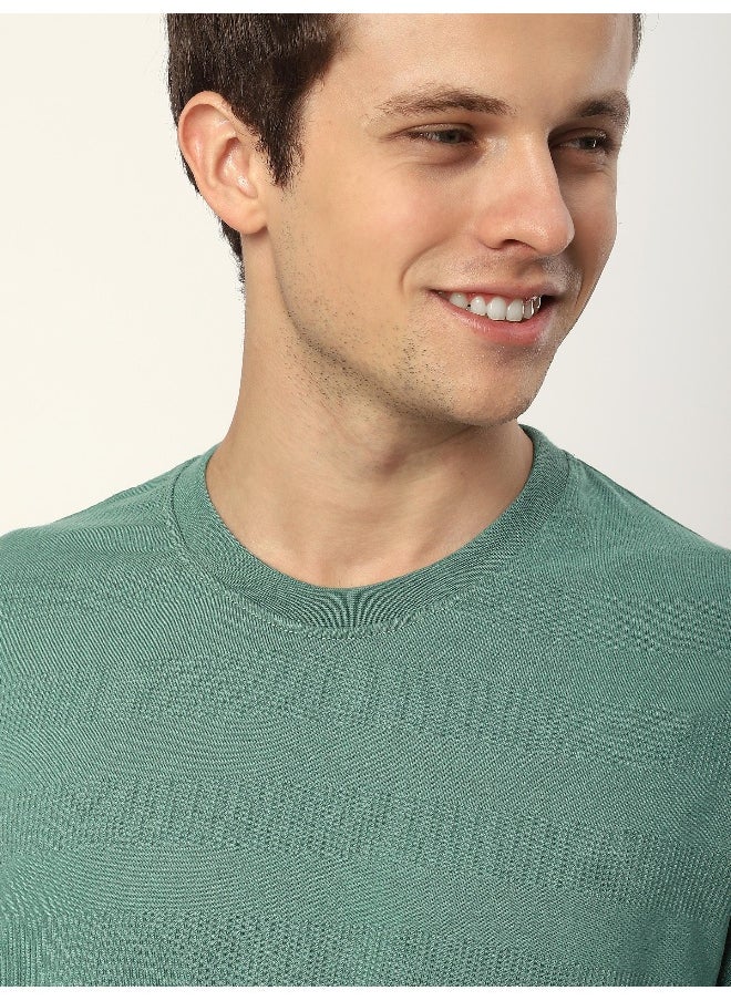 Beyoung Green Sheen Dual Sleeve Oversized T-Shirt  - Image 2