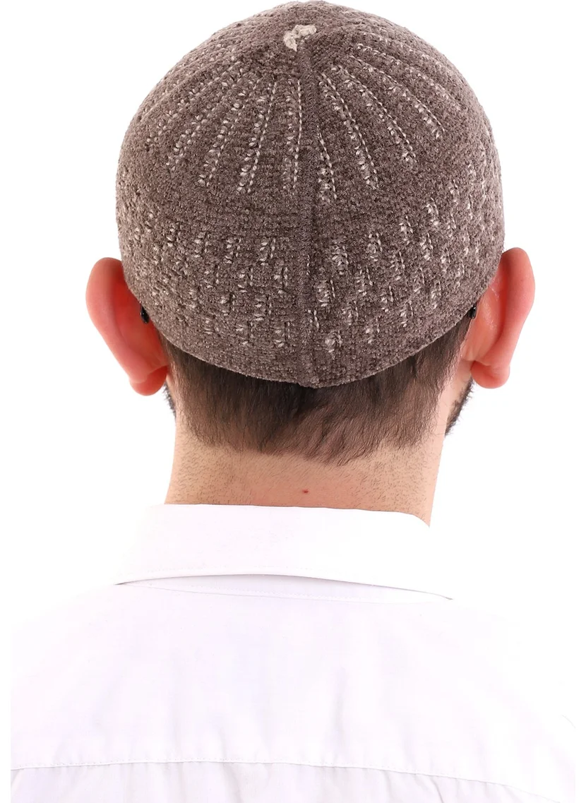 İhvan Online Winter Velvet Skullcap - Brown