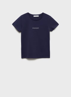 MANGO Logo Print Cotton T-Shirt  - Image 5
