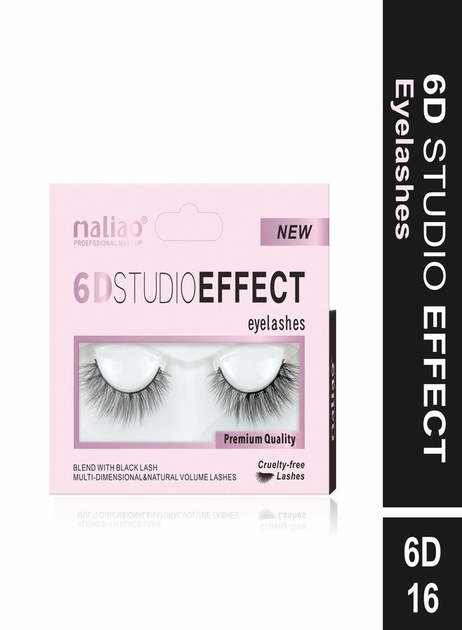 Maliao 6D Studio Effect Eyelashes: Cruelty-Free Black Lash Blend (6D 16) - Image 2