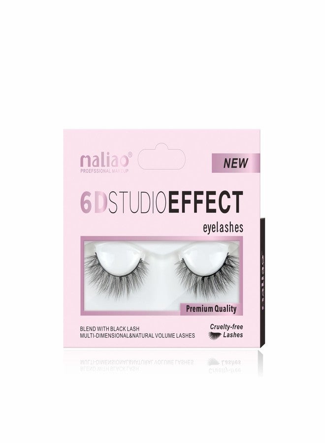 Maliao 6D Studio Effect Eyelashes: Cruelty-Free Black Lash Blend (6D 16) - Image 1