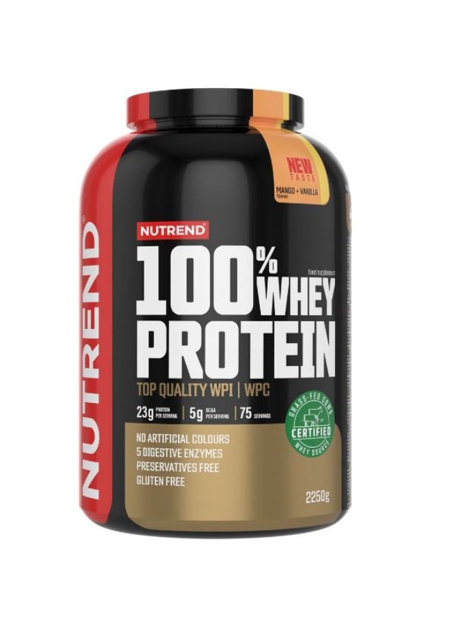 NUTREND 100% WHEY PROTEIN 2250G MANGO+VANILLA
