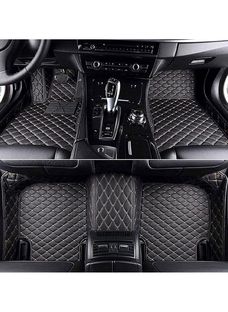 WINCA - Car Floor Mats Compatible With Ford Edge 2009-2013 PVC Leather Non-slip Weather Color Available (Safran) - Image 1