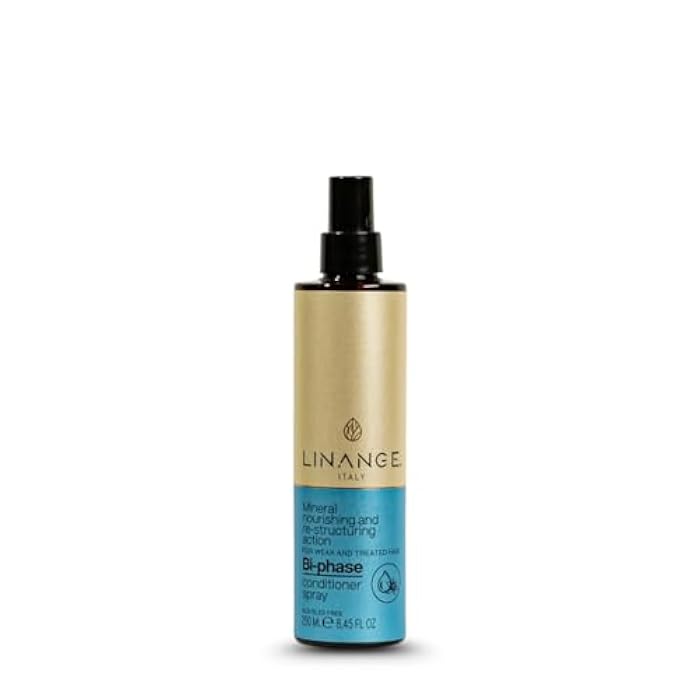 Linange Mineral Shampoo, Mask & Bi-Phase Spray Kit | Complete Hair Care System for Damaged & Treated Hair | Mineral-Enriched Formula with Almond Proteins | Restores Strength, Shine & Manageability - Image 2
