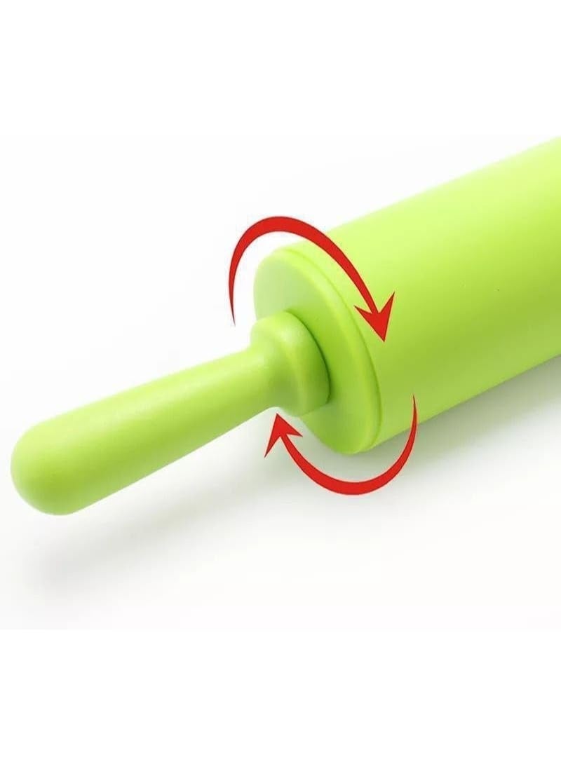 Silicone Rolling Pin for Baking Non-stick – Multicolor - Image 4