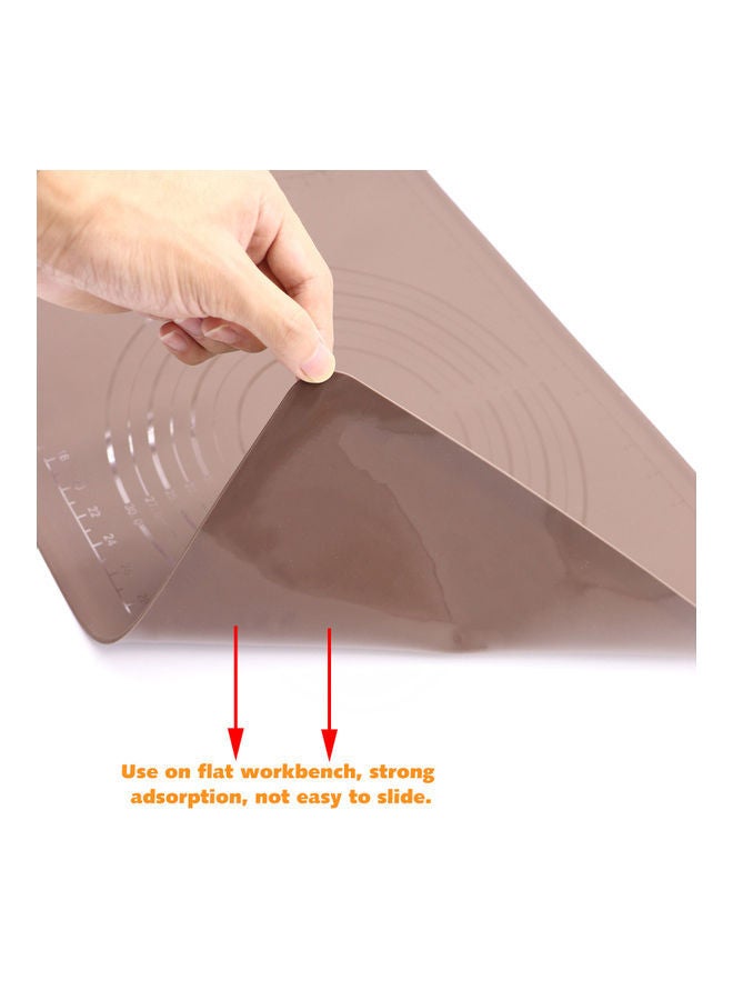 NIBEMINENT Dough Maker Pad With Measurement Brown 40.00 x 2.00 2.00cm - Image 2