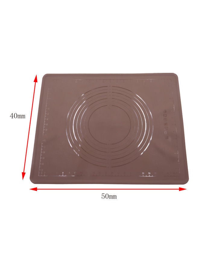 NIBEMINENT Dough Maker Pad With Measurement Brown 40.00 x 2.00 2.00cm - Image 3
