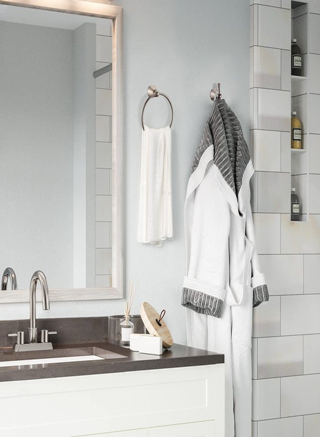 Design House Graz 4-Piece Bathroom Accessory Set, Matte Black, Includes Towel Bar, Towel Ring, Toilet Paper Holder, and Robe Hook - Design House, 188714 - Image 5