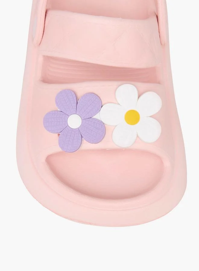 أكوا Flower Accent Sandals with Backstrap