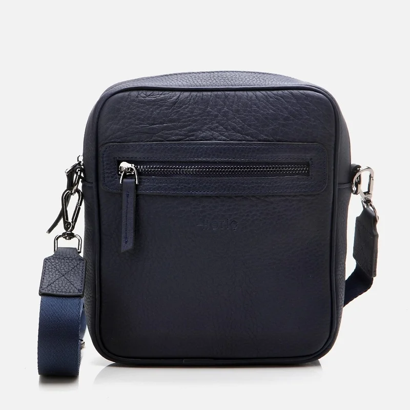 Hotiç 04CAH303440A680 GENUINE Leather Navy Blue Men's Bag