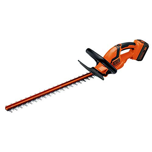 BLACK+DECKER 40V MAX Hedge Trimmer, Cordless, 24-Inch Blade, Battery and Charger Included (LHT2436) - Image 1