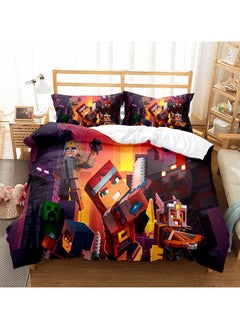 Minecraft Game Peripheral Bedding Three-Piece Set 180*210cm