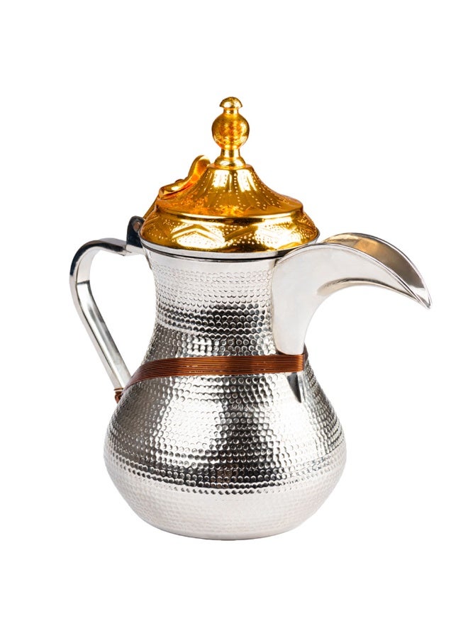 AL RIMAYA Dotted Dallah Golden Lid - Image 2