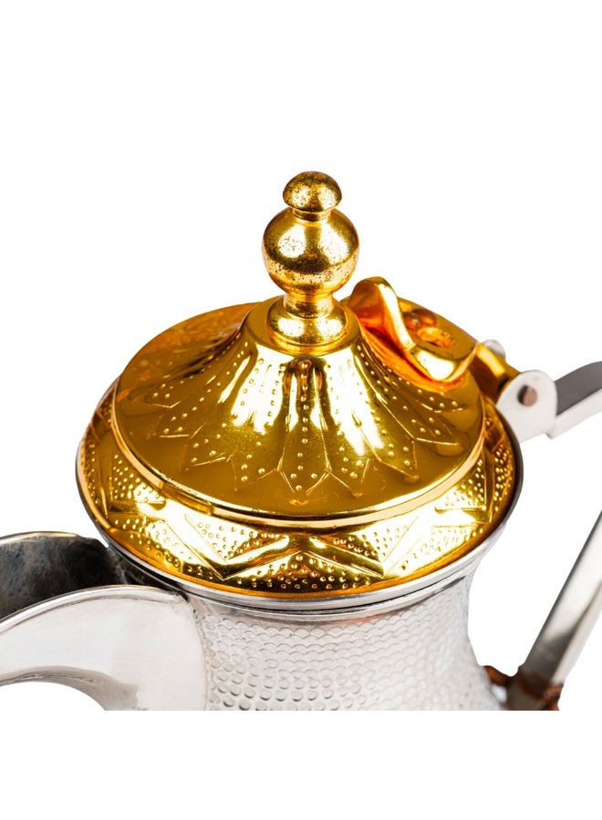 AL RIMAYA Dotted Dallah Golden Lid - Image 5