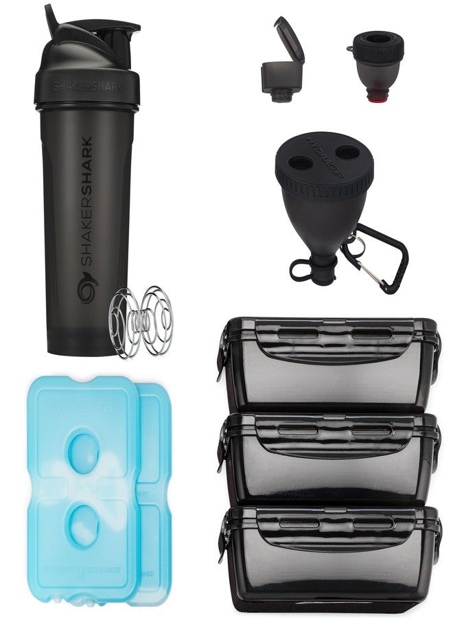 Hydra Cup Meal Prep Lunch Bag, Insulated Travel Lunch Box Included with Containers, Shaker Bottle, Funnels, Ice Packs, Cup Holder and Luggage Sleeve - Image 3