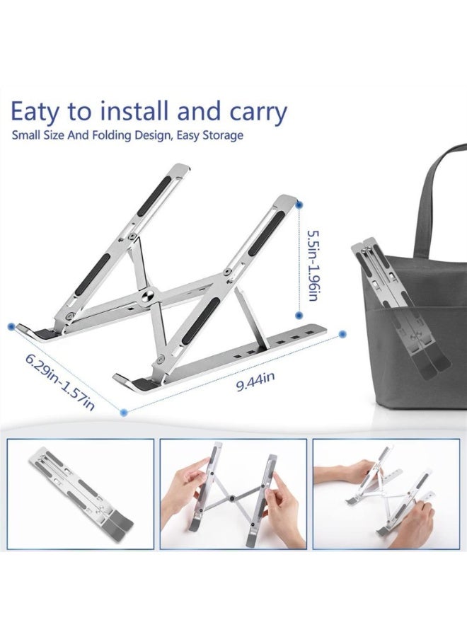 Adjustable Laptop Stand – Ergonomic, Foldable, Portable Notebook Riser for Desk Use - Image 4