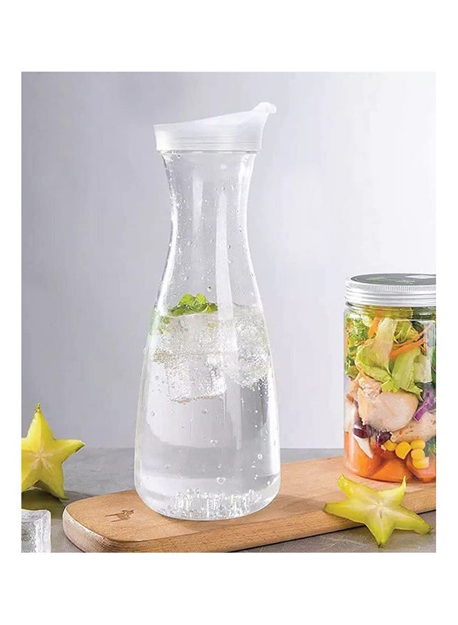 BLACKSTONE 1.5 Ltr Acrylic Plastic Water Pitcher Transparent Water Carafe YK41022 with Lid for Fridge Juice Iced Tea and Cold Beverages - Image 1