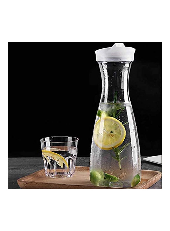 BLACKSTONE 1.5 Ltr Acrylic Plastic Water Pitcher Transparent Water Carafe YK41022 with Lid for Fridge Juice Iced Tea and Cold Beverages - Image 3