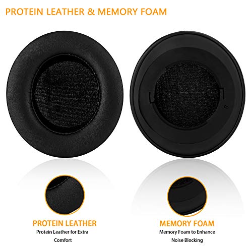 Jarmor Kraken Pro V2 - Oval Earpads, JARMOR Replacement Memory Foam Ear Cushion Kit Pad Cover for Razer Kraken Pro V2 - Oval Ear Headphone ONLY – Oval (Black) - Image 3