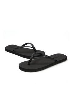 Loquat Men/Women New Clip On Flip-flops Casual Beach Slippers Black  - Image 2