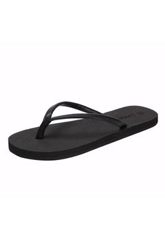 Loquat Men/Women New Clip On Flip-flops Casual Beach Slippers Black  - Image 3