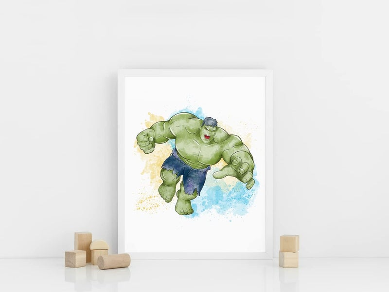 Nistio Superhero Wall Decor, Superhero Wall Art for Boys Bedroom, Avengers Prints, Set of 6 Prints, Iron Man, Spiderman, Captain America, Hulk, Batman, Superman, Unframed, 8x10 inches - Image 5