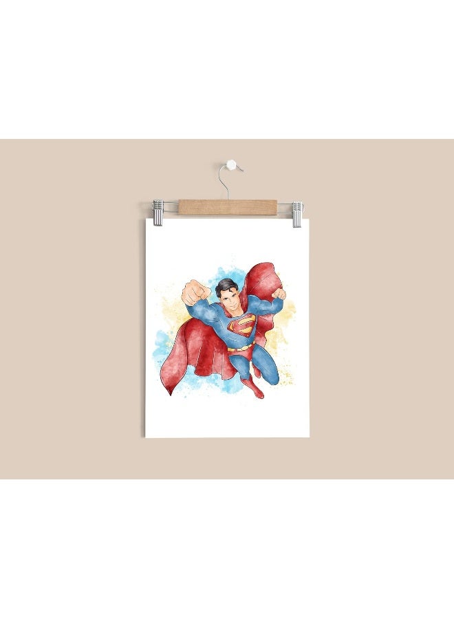 Nistio Superhero Wall Decor, Superhero Wall Art for Boys Bedroom, Avengers Prints, Set of 6 Prints, Iron Man, Spiderman, Captain America, Hulk, Batman, Superman, Unframed, 8x10 inches - Image 4