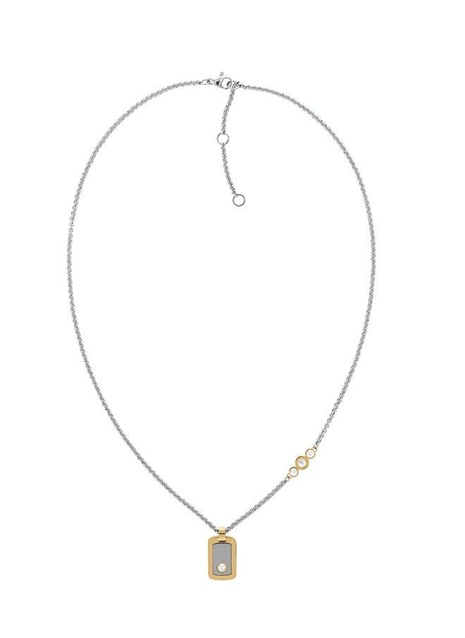 TOMMY HILFIGER Layered Women Two Tone Steel With Crystals Pendant Necklace - 2780541  - Image 2