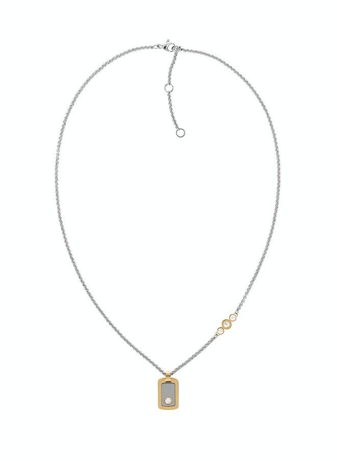 TOMMY HILFIGER Layered Women Two Tone Steel With Crystals Pendant Necklace - 2780541  - Image 1