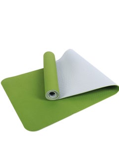 WENBO Yoga Mat 6mm For Home & Gym Workout Cardio Extra Thick Non Slip Anti Tear Exercise Floor Mat (Green)  - Image 1