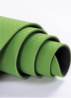 WENBO Yoga Mat 6mm For Home & Gym Workout Cardio Extra Thick Non Slip Anti Tear Exercise Floor Mat (Green)  - Image 3