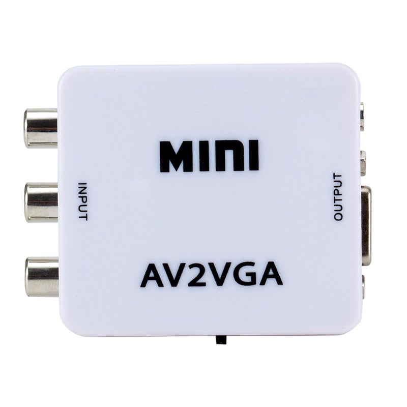 Mini AV2VGA Video Converter Convertor Box AV RCA CVBS to VGA Video Converter Conversor with 3.5mm Audio to PC HDTV Converter - Image 5