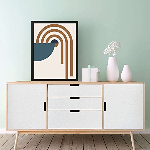 Abyssaly White Wallpaper Peel and Stick Wallpaper Self Adhesive Embossed White Contact Paper 17.7" x 118" Removable Kitchen Vinyl Film Textured Cabinet Shelf Paper - Image 5