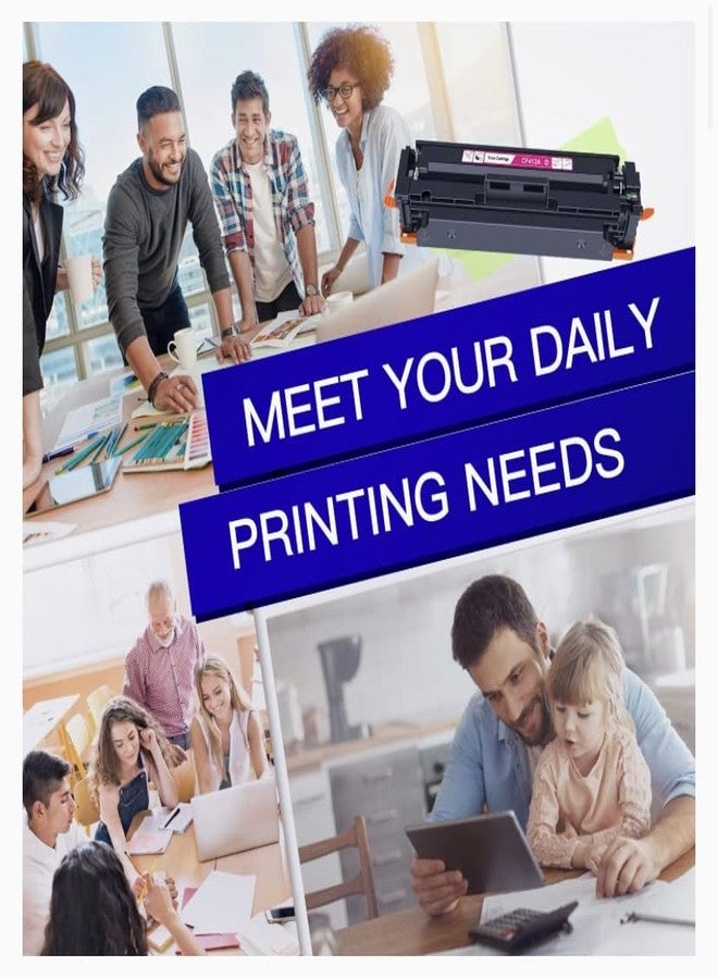 GPC Image Compatible Toner Cartridge Replacement for HP 410A CF413A Compatible with LaserJet Pro MFP M477fdw M477fdn M477fnw Pro M452dn M452nw M452dw Toner Printer Tray (1 Magenta) - Image 5