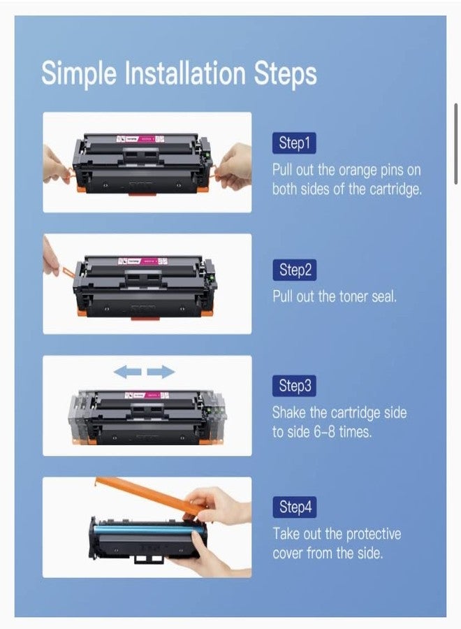 GPC Image Compatible Toner Cartridge Replacement for HP 410A CF413A Compatible with LaserJet Pro MFP M477fdw M477fdn M477fnw Pro M452dn M452nw M452dw Toner Printer Tray (1 Magenta) - Image 4