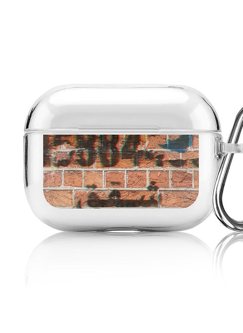 Classic Clear printed Case for Apple AirPods Pro 2nd Generation Thin Transparent Cover [Designed for Apple AirPods Pro 2nd Generation] - Wall Stencil