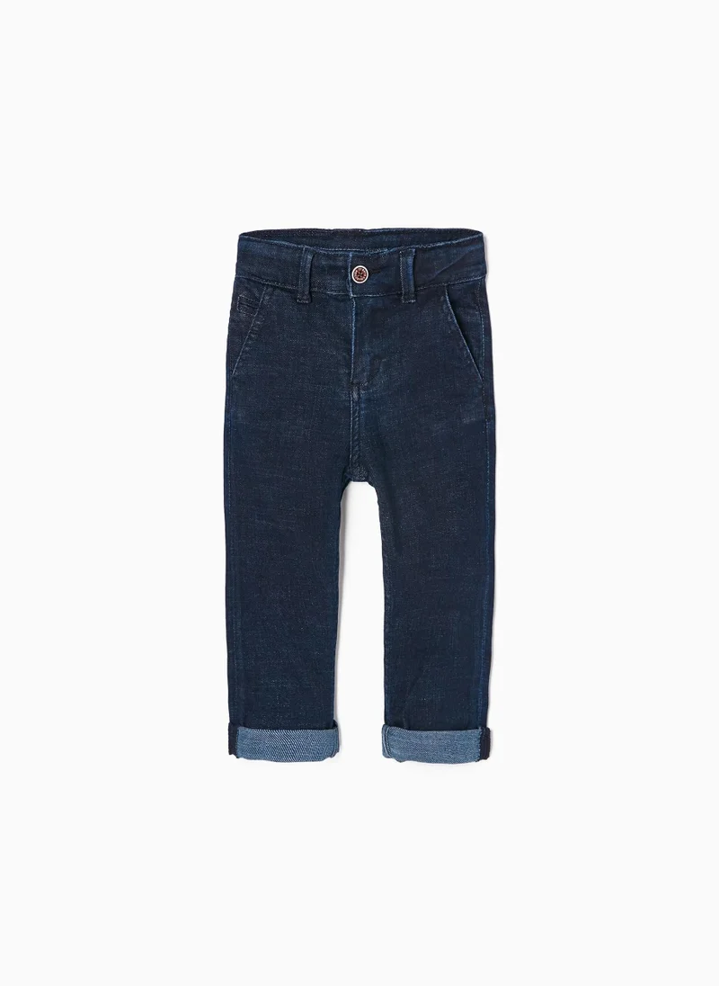 Zippy Cotton Jeans for Baby Boys, Dark Blue