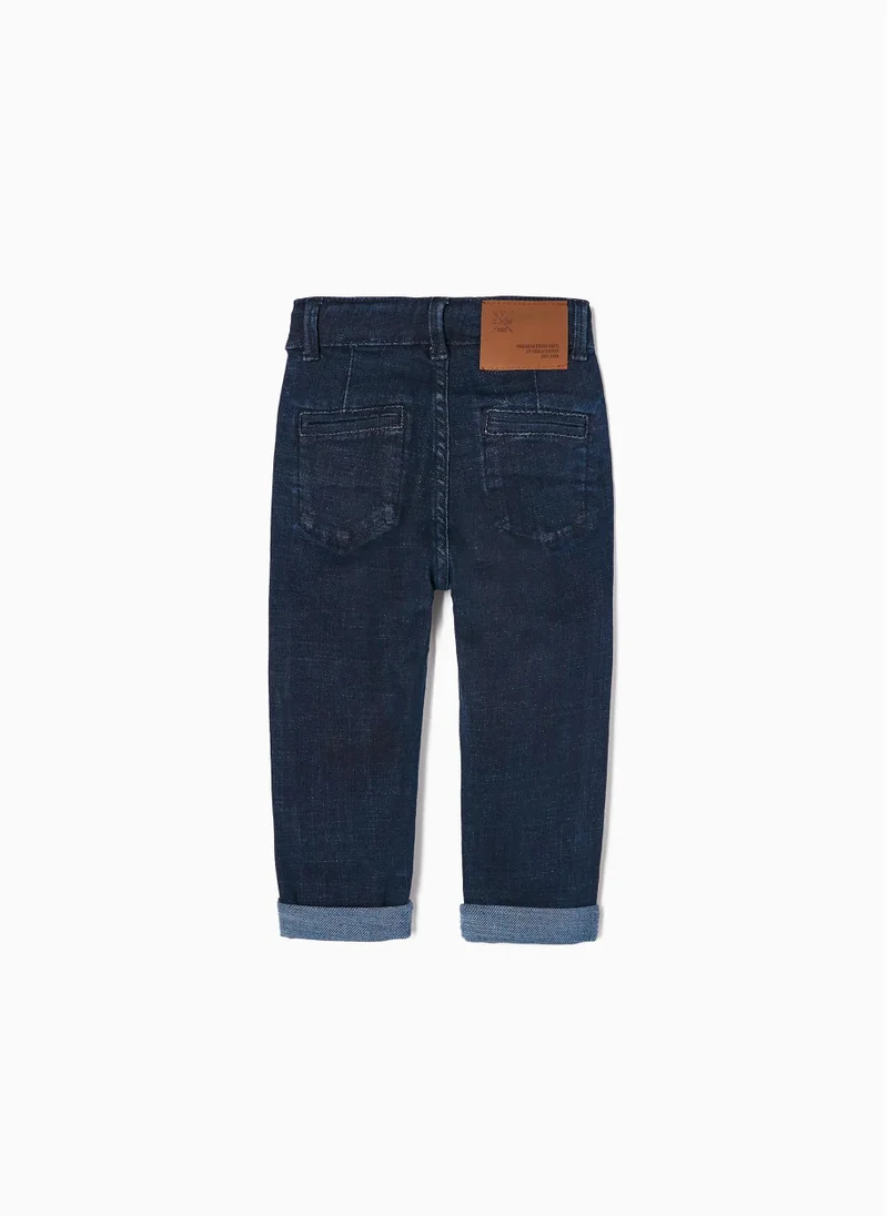 Zippy Cotton Jeans for Baby Boys, Dark Blue