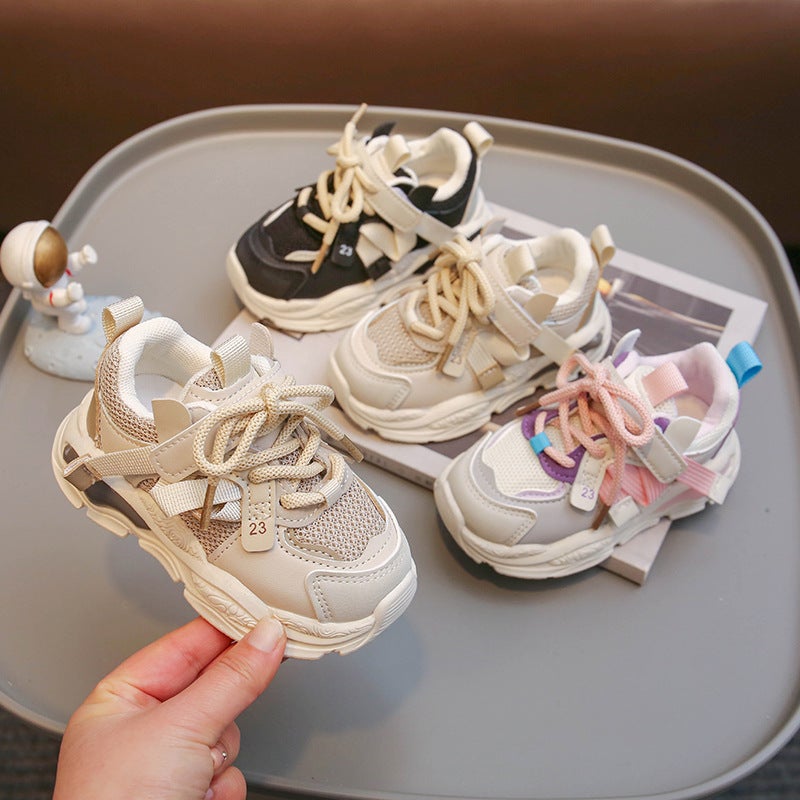 Mesh Sneakers Lightweight Flexible Sole Walking Shoes For Kids Indoor And Outdoor Activities - Image 2