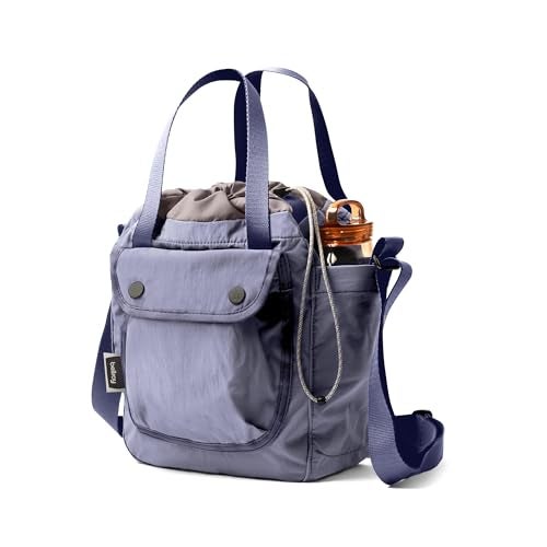 Bellroy Cinch Bucket Bag compact 9 liter lightweight crossbody bag with external organization internal zip pocket adjustable shoulder strap and adapts to be carried three ways LilacHaze - Image 1