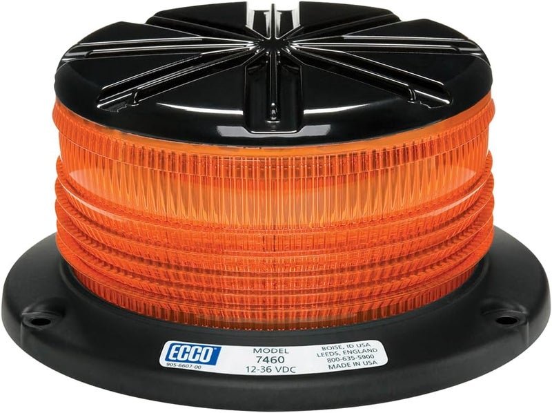 ECCO 7460A LED Beacon Light - Amber, 12-36VDC - Image 1