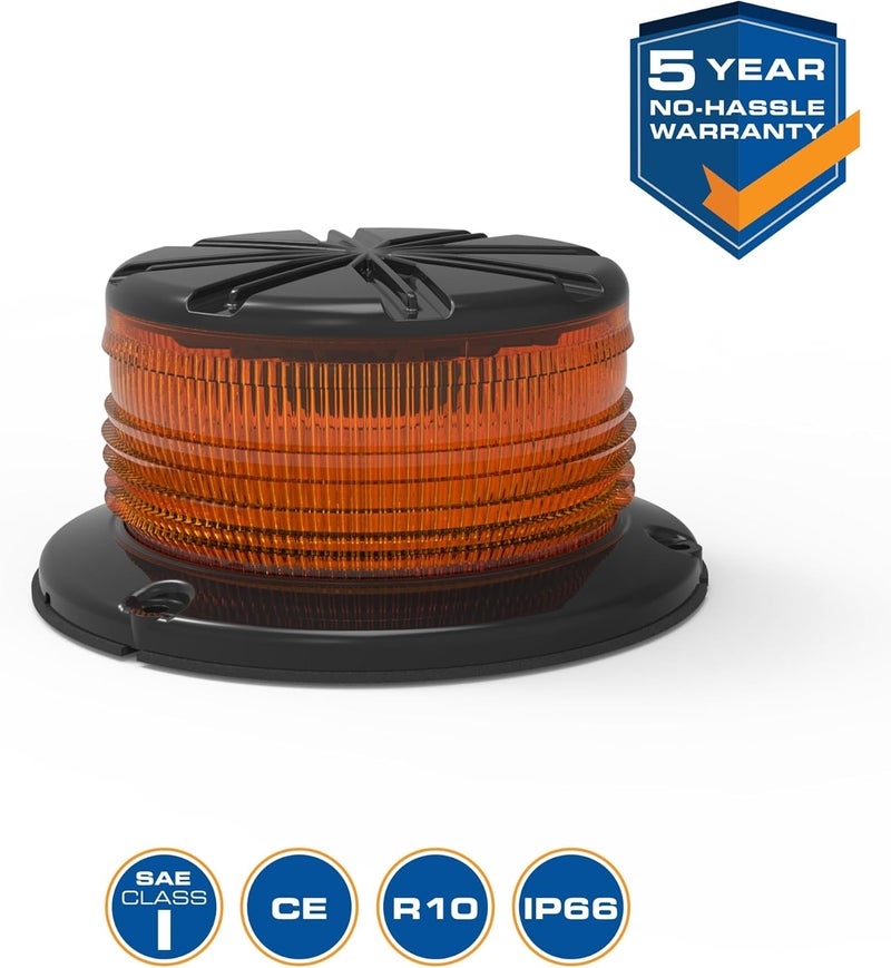 ECCO 7460A LED Beacon Light - Amber, 12-36VDC - Image 5